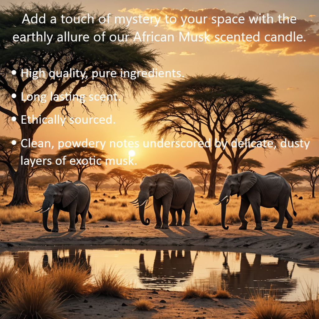 African Musk Luxury Soy Wax Candle