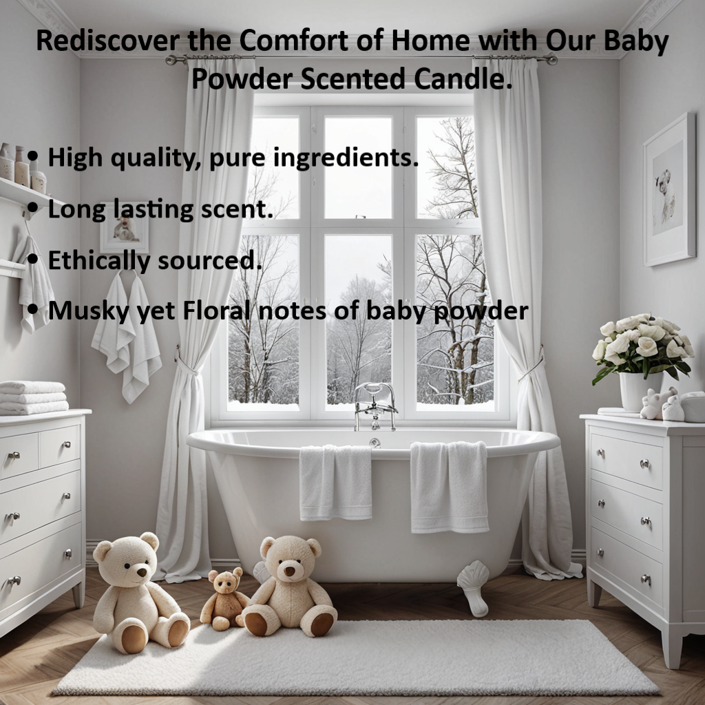 Baby Powder Luxury Soy Wax Candle